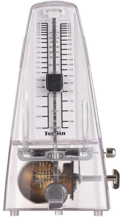 Funien Mechanisches Metronom, tragbares Metronom, einstellbare Schlaggeschwindigkeit, leichtes, lautes Geräusch für Klavier, Gitarre, Schlagzeug, Guzheng, präziser Schlag, mechanisches Metronom