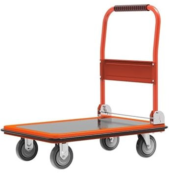 Carrelli a pianale con ruote pieghevoli Carrello Carrello trasportatore for uso domestico Rimorchio for consegna espressa pieghevole leggero a pianale piatto Carrello con pianale per carichi pesanti(X