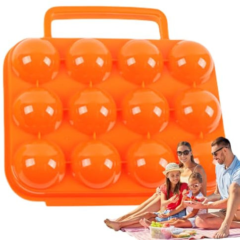 GTFYUDGH Camping Eier Halter, Camping Eier Box, Camping Eierbox, Tragbare Eierbehälter Eierträger, Eier Box Ei Aufbewahrungs Box, Kompakter Camping Eier Box Für Reisen Und Outdoor, Camping Wandern