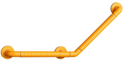 SaryEdge Barra di Sostegno per Vasca da Bagno con Cerchi Luminosi di Sicurezza, Maniglia di Supporto di Sicurezza Antiscivolo in Acciaio Inossidabile per Doccia e WC(Giallo-40 * 40cm