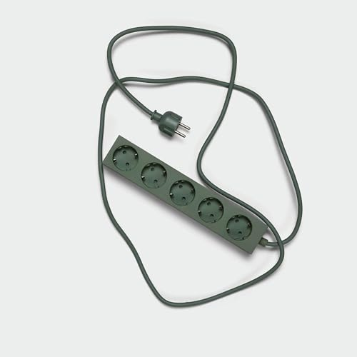 Pedestal Power Bar 5 m med magnetisk botten – praktiskt snyggt multiuttag, 5-vägs magnetiskt