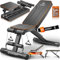 KESSER® Klappbare Hantelbank Multifunktionale Trainingsbank mit Rückenlehne 500kg Belastbarkeit | verstellbare Bank Fitnessgerät zum Bankdrücken | Ganzkörpertraining Schrägbank für Fitness & Training
