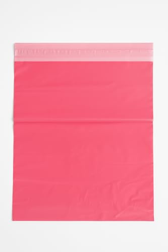 STARPAK24.PL - Versandtaschen Warensendung - Versandtüten Plastik - 550x750mm 100 Stück - Versandbeutel Folie mit Selbstklebeverschluss, Verpackungstüten Blickdicht Pink