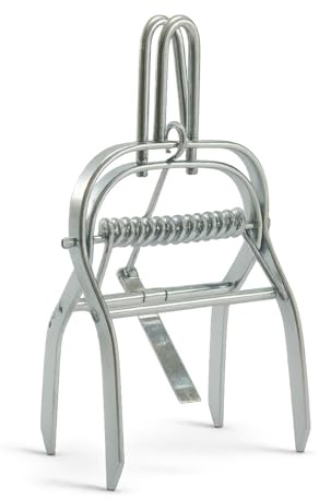 ERPINA® 5er Pack Wühlmaus Zangenfalle - robuste Falle mit Spiralfeder zur einfachen Anwendung und sicheren Wühlmausbekämpfung - langlebig, mehrfach verwendbar, sofort einsatzbereite Wühlmausfalle