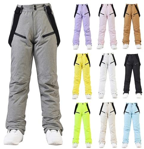 Wanderhose für Damen, verstellbar, Skihose für Damen, Thermo-Slacks, wasserdicht, schnell trocknend, Sportkleidung, Snowboardhose, Slacks, Softshell, vielseitig XXXL