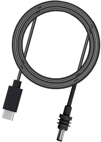RiToEasysports Cable de Alimentación a CC de 10M, Tipo C de Cobre Compacto Impermeable IP68 de 33 Pies para Mini Antena Parabólica
