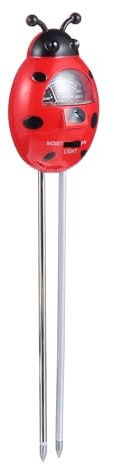 Anneome Tester del Terreno 3 in 1 Phmetro Umidità Luce per Giardinaggio, Strumento di Analisi Suolo Multifunzionale per Orto e Piante da Giardino, Lettura Precisa e Facile Uso