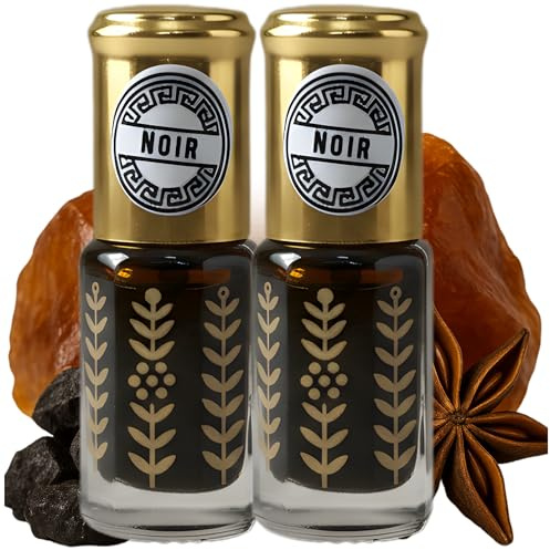 Craft & Care – Musk Noir Perfume Árabe Hombre & Mujer | Aceite Perfumado SIN ALCOHOL | Almizcle Negro Clásico con Notas Ambaradas y Especiadas, Elegancia Cálida y Sofisticada (1, Noir)