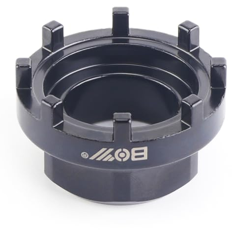 SpinPro Fahrrad Tretlager Kettenblatt Lockring Abzieher, kompatibel mit Shimano Octalink, ISIS Drive, Bosch Gen 3 und 4, Brose, 8 Kerben, 43,5 mm Außendurchmesser