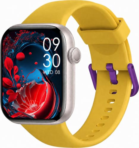 Smartwatch Damen Herren, 1,85 HD Touch Fitnessuhr mit Telefonfunktion, 140+Sportmodi Smart Watch Fitness Tracker mit Pulsmesser Schlafmonitor Schrittzähler, IP68 Wasserdicht Sportuhr Starlight