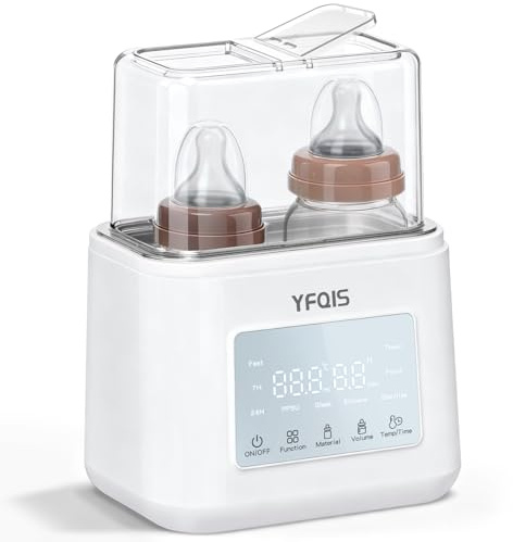 Scaldabiberon e Sterilizzatore Biberon 10 in 1,Scalda biberon e Scalda Pappa 230W Riscaldamento Rapido e Sbrinamento,con Display LCD,Timer,Mantiene il Calore,Senza BPA