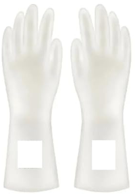 GCYEIDMA Cleaning Protective Gloves Waterproof Housework Cleaning Gloves Kitchen Latex Dishwashing(Deer,78 * 92cm)