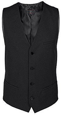 GREIFF Größe 62 Gastro Moda Herren Service Weste Regular Fit Schwarz Modell 8202
