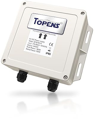 TOPENS DPS180-U - Fuente de alimentación resistente al agua CA 110 V-240 V a DC 24 V