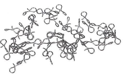 Alomejor Fliegenfischen Karabinerhaken Edelstahl Angeln Links Anschlüsse Swivels Snap Angeln Werkzeug(S)