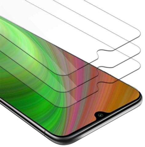 Cadorabo 3X Vidrio Templado Compatible con Xiaomi Mi A3 en Transparencia ELEVADA - Paquete de 3 Vidrio Protector de Pantalla (Tempered) en dureza 9H con compatibilidad Touch 3D