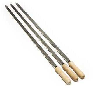 2x 3x 4x 5x 10x EDELSTAHL-Grill-Spieße Steckerlfisch Fischsteckerl Fleischspieße Spieß 3mm V2A (10)