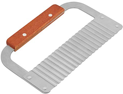 Crinkle Cutter Wavy Slicer Cutter, Crinkle Cutting Tool Stainless Steel Wavy Blade for Crinkle Cut French Fry Slicer Salat Chopping Knife, Soap Cutter Vegetable Steel Blade