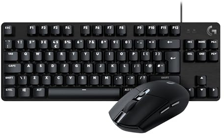 Logitech G305 LIGHTSPEED Wireless Gaming Mouse and G413 TKL SE Mechanical Gaming Keyboard – mouse with HERO sensor and compact keyboard – PC/Mac - Black | Wireless Gaming Mouse + Mechanical Gaming Keyboard – mouse with HERO sensor and compact keyboard – PC/Mac - Black