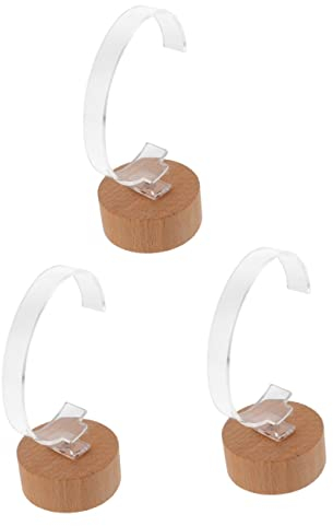 Gatuida 3stücke Holz-basis Smartwatch Display Stand Für Armbänder Uhrenhalter Und Schmuckständer Zur Aufbewahrung Und Präsentation Von Armbändern Und Uhren Stabil Und Leicht Für