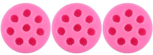 BESTonZON 3pièces Moule Silicone Compartiments Pour Gâteau Et Chocolat Outil De Décoration De Pâtisserie Silicone Non-adhésif Rose
