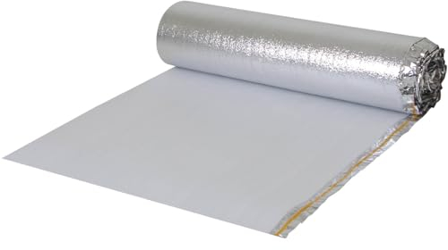 Alfa PE-Trittschalldämmung ALU SK Dämmunterlage 25m² Schallschutz für schwimmend verlegte Fertigparkett-, Kork- und Laminatfußböden