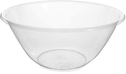 Hardys Clear Extra Large Plastic Mixing Bowl - 30cm, 7 Litre - Non-Absorbent, Food-Safe - Perfect Large Plastic Bowl for Baking & Cakes - Lightweight, Dishwasher & Microwave Safe