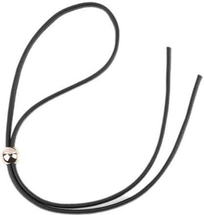 Amagogo Cinghia con Coulisse Sostituzione in Pelle PU Accessori Fai da Te Riparazione Borsa con Coulisse Cinghia con Coulisse per Borsa a Secchiello da Donna, Perlina Nera