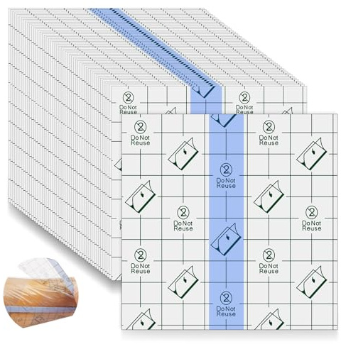 50 Stück Transparente Wundauflagen, Heftpflaster, Folienverband, Wasserfeste Bandage, Durchsichtige Klebebinden, Stretchband für Tattoos, Dusche, Schwimmschutz