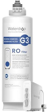 Waterdrop WD-G3-N2RO Filter, 2-Year Lifetime, Replacement for WD-G3-W Reverse Osmosis System (Package May Vary)
