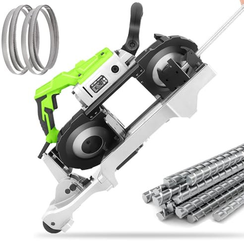4.7 Inch Deep Cut Band Saws for Metal Wood,Variable Speed Cut Saw with angle adjustable Base-0-45° cutting angle,6 Speeds Adjustable/with 6pcs saw blade,for solid steel&angle iron
