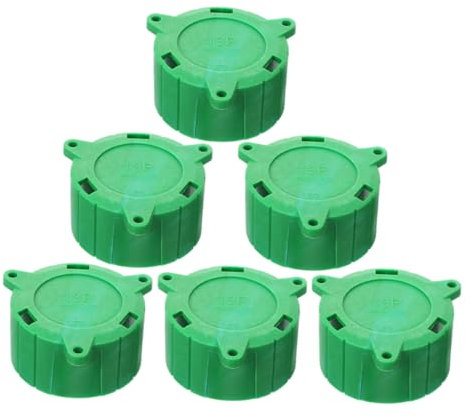 TOPBATHY 6pcs 13 Pin Trailer Plug Cap Cover Dustproof Protector Green Rv Connector Holder for Caravan Parking Socket Alignment Socket Guard