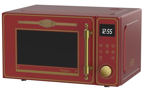 Kaiser Empire M 2530 RotEm Four à micro-ondes rétro 25 l avec grill à air chaud 25 fonctions