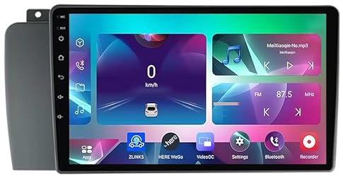 Android 15 Dual Din GPS Navigation Bilstereo För Volvo XC70 V70 S60 2004-2008 9'' Touchscreen Multimedia Bluetooth Support Backup Camera Mirror Link Play Rattkontroll,4 Core Wifi 2G+32G