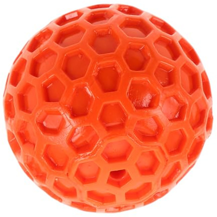 Abaodam Pelota para Mascotas Parlante Juguete Chirriante para Perros Diseño de Panal para Mejorado para Interiores y Exteriores Masticable para Perros Pequeños