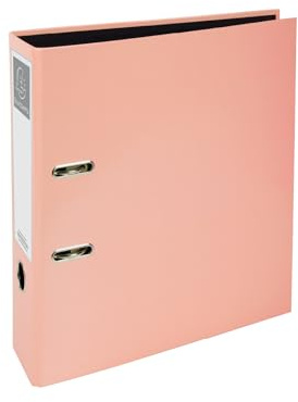 Exacompta A4 Lever Arch File, 75mm, Office Binder, Pack of 3 in Pastel Pink, Stationery Folders for Paperwork and Document Organisation- 227/0004Z
