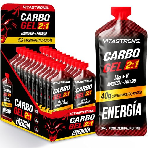 Vitastrong Carbo Gel 2:1 Energy Magnesio e Potassio Bustine con Cannuccia