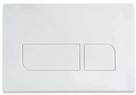 WC-Doppelspültaste für Geberit Unterputzspülkasten – Kompatibel mit Sigma 01, 20, 30, 50 und UP300, UP320 Betätigungsplatten, white-Finish