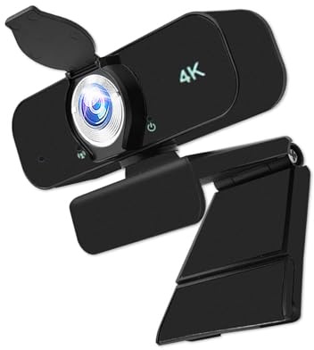 JSGHGDF Fotocamera USB Plug and Play con obiettivo grandangolare con vista a 90 gradi per migliorare le riunioni online, Webcam USB con microfoni