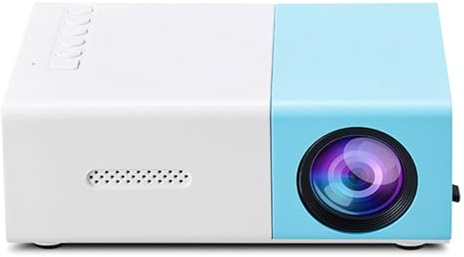 Portable Mini Projector, 1080P HD Supported Portable Movie Projector for iPhone & Android Smartphones, Laptop, TV Stick via HDMI/USB, Ideal for Bedroom & Outdoor Use (Blue)
