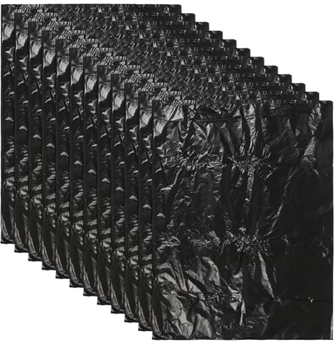 Beaupretty 25pcs Black Garbage Bags 80x100cm Thickened Trash Can Liners for Kitchen Bathroom Home Office Wastebasket Liners Sturdy Plastic Refuse Sack