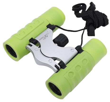 Garsent Fernglas für Kinder, 8x21 Kompakt-Faltfernrohr für Kinder, Outdoor-Entdecker-Spielzeug für Vogelbeobachtung, Camping, Wandern, STEM-Geschenk für von 3-12 Jahren (hellgrün)