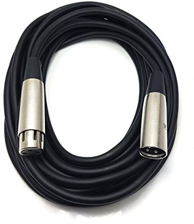 MainCore 6m Long XLR Male To XLR Female Socket Microphone, Instrumental Cable Lead Compatible With Amplifiers,Mixer,Speakers & Other Pro Recording (Available in 0.5m,1m, 2m, 3m, 5m, 6m, 10m) (6m)
