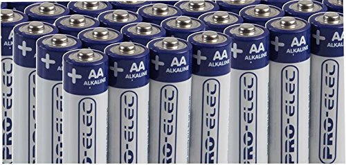 PRO ELEC PSG91111 – AA Ultra Alkaline Batteries, Bulk Pack of 100