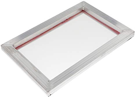 Milageto Set di 1 Cornice per Serigrafia in Alluminio con Maglia di Poliestere 77/90/120, 20x30cm 90T
