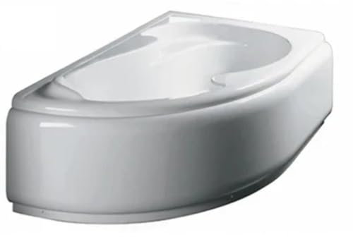 GUSCIO VASCA ANGOLARE MOD. GRAZIA CON PANNELLO cm 150x100 Destra