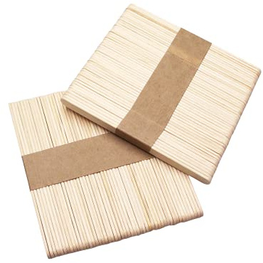 100 palillos piruletas de madera para manualidades 114 x 10 x 2 mm