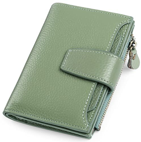 SENDEFN Geldbörse Damen Klein,Geldbeutel Frauen Veganes Leder,mit 14 Kartenfäche RFID-blockierendes mit Münzfach Kleines Portemonnaie