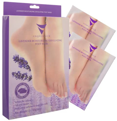 Foot Peel Mask (2 Pairs) - Foot Mask for Baby soft skin - Remove Dead Skin | Foot Spa Foot Care for women Peel Mask Gel for Men and Women Feet Peeling Mask Exfoliating (Lavender)