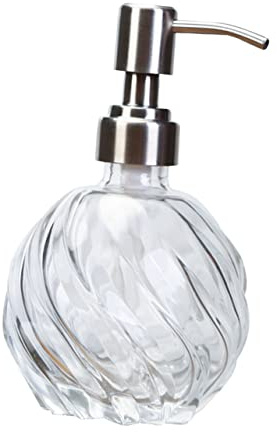 Beavorty Glasflasche zum Nachfüllen 125 Ml Nachfüllbare Pumpflasche aus Glas Praktisch und Leicht zu Befüllen für Kosmetiktasche und Fitnessstudio